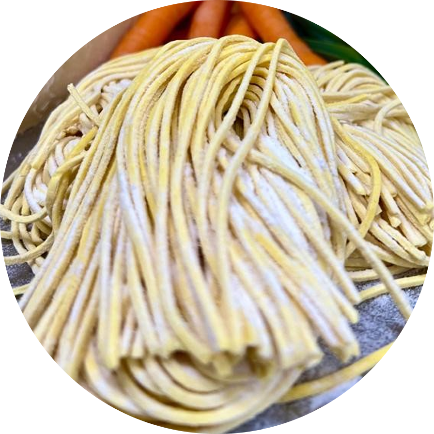 Spagetti aus eigener Herstellung